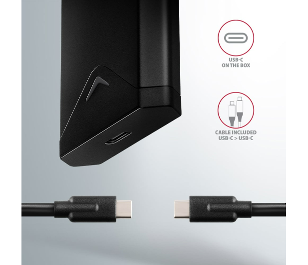 Axagon EEM2-UB2, USB-C 10Gbps - M.2 NVMe SSD ARROW box, czarny - 1353420 - zdjęcie 7
